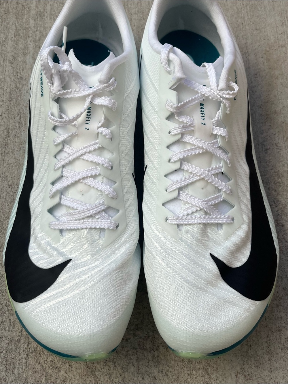 Nike Air Zoom Maxfly 2 ‘White Bright Spruce’ (Fd8395-102) Men’s Size 11.5